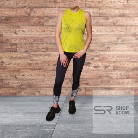 Damskie Reebok Burnout bez rękawów, fluorescencyjne żółte