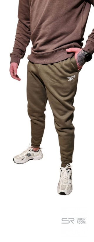 REEBOK spodnie dresowe Khaki