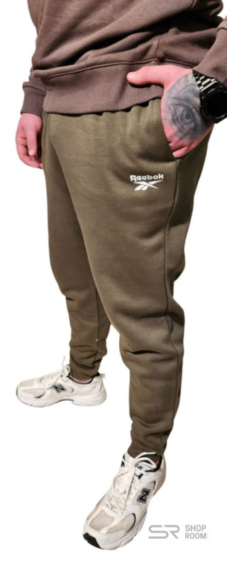 REEBOK spodnie dresowe Khaki