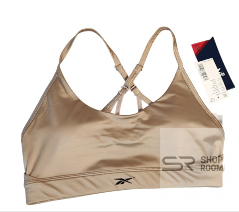 Reebok Biustonosz sportowy Holiday Lux IL4589 Beżowy